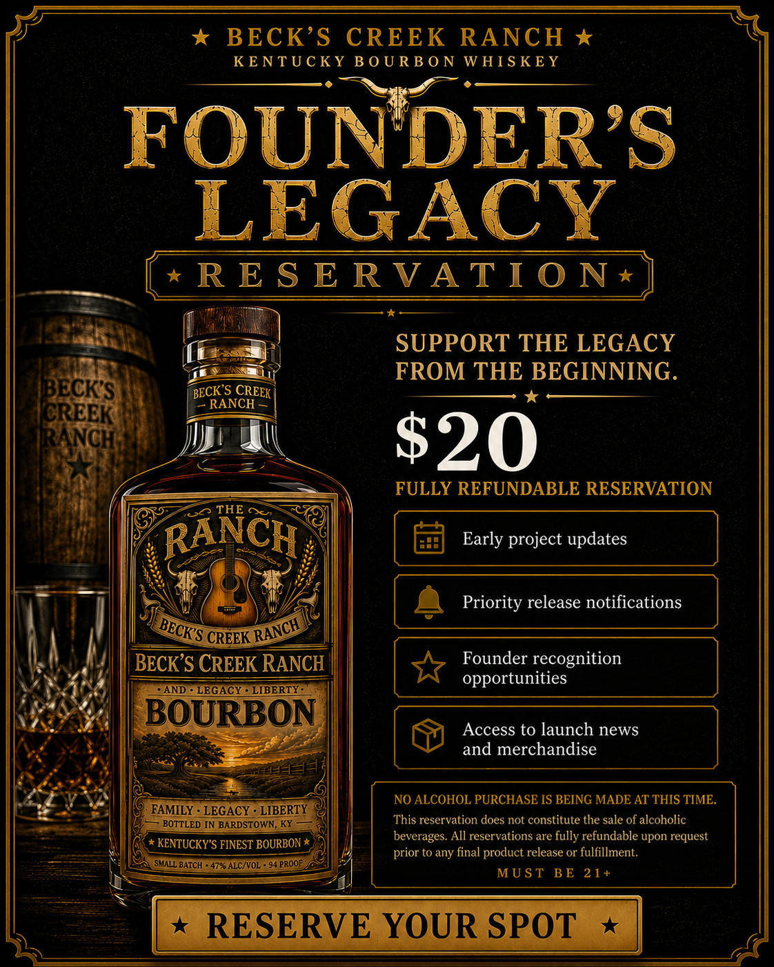 Founder's Legacy Reservation